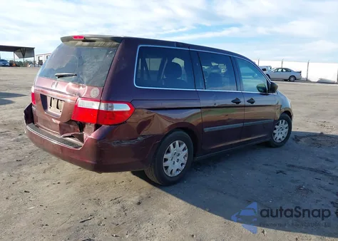 2007 Honda Odyssey Lx z USA, uszkodzony, nr VIN 5FNRL38217B008593